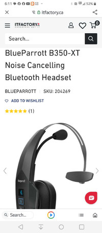 Blue parrot 8350 XT Bluetooth headset