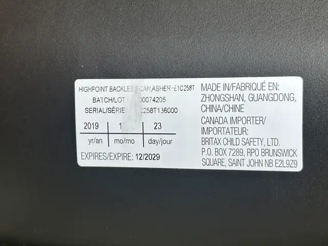 Britax Highpoint Belt Positioning Booster Seat 2-Stage System Go in Strollers, Carriers & Car Seats in St. Catharines - Image 5
