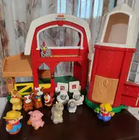 Big lot of little people toys.
