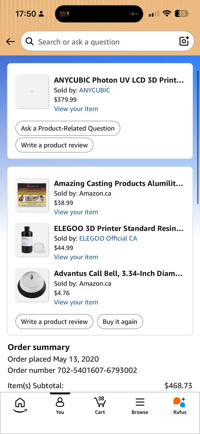 Anycubic Photon S Resin 3D Printer - New Condition496318882912686085