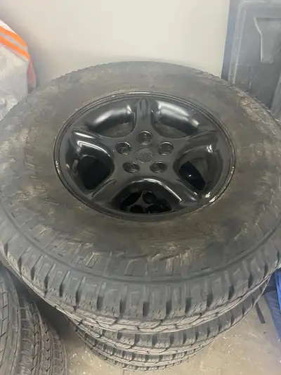 Rare set of ultra star wheels originally from a 1998 5.9L Grand Cherokee with like new Pirelli scorp...
