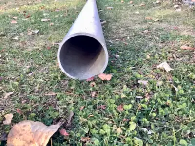 5 1/2 Inch wide Aluminum Pipe, 13 feet long, Voir plus