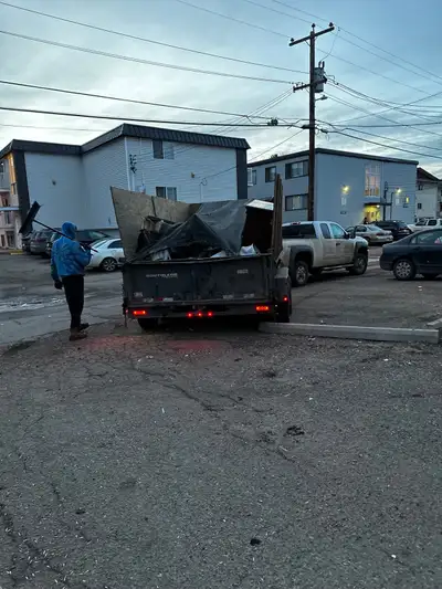 Text Pictures of what you need removed for immediate quote ** 12 BAGS of garbage for 40$-50$ ask us...