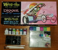 DIGGER   WIERD-OHS  CAR-ICKY-TURES  DRAGSTER MODEL & MODEL PAINT