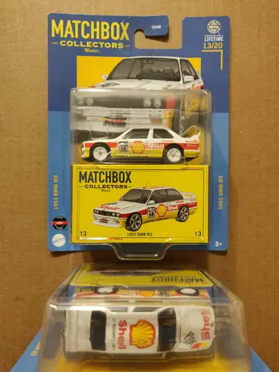 Matchbox Collectors Shell 1993 BMW M3 E30 1:64 diecast car MBX, View more