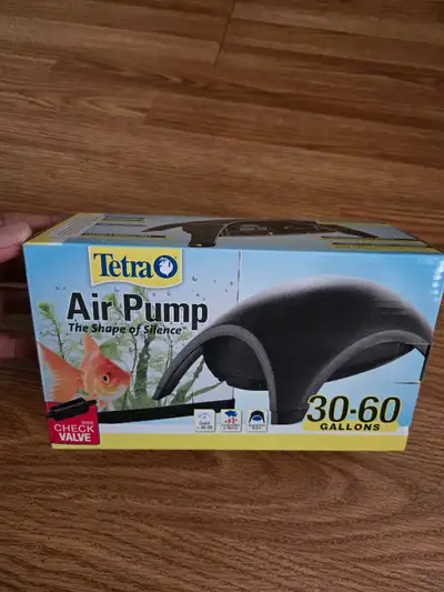 Brand new aquarium air pump 30 to 60 gallons. $30 each