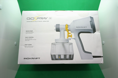 Brand new, sealed in box, InoKraft GoSpray S1 HVLP (High Volume Low Pressure) Paint Sprayer + Cleani...