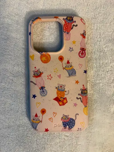 Pela multi-coloured iPhone 14 Pro Seashell Cat Clowns case , View more