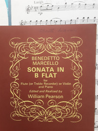 Sonata in Bb, Sheet Music by Marcello, from MoN KeYs Studio