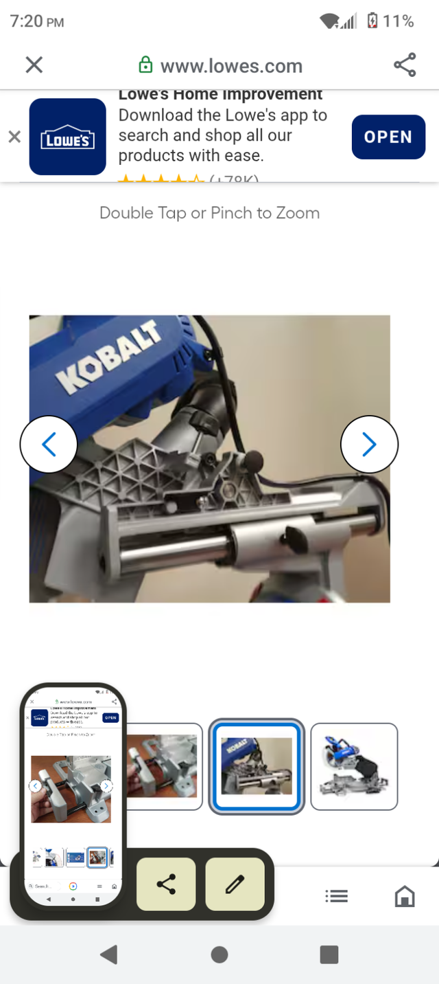Kolbalt 12"  duel bevel "15 AMP"  sliding miter saw in Power Tools in City of Toronto - Image 8