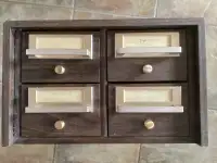 4-drawer unit - perfect for small tools, wine, sewing supplies