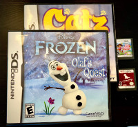 Nintendo DS games for kids Disney Olaf Cats Dogs Dora