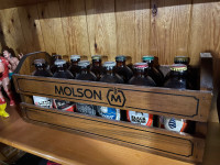 VINTAGE MOLSON CASE AND BOTTLES 