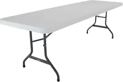 Rectangle Commercial 8' Folding Wedding & Indoor Events Outdoors, View more