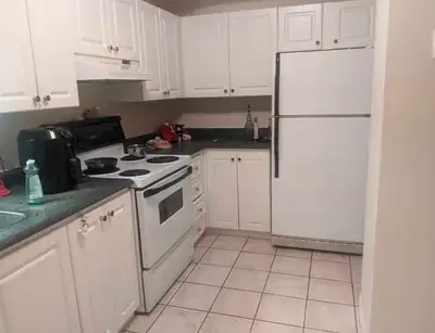 Private room and bath in a two bedroom apartment with laundry in-unit and dishwasher available for o...
