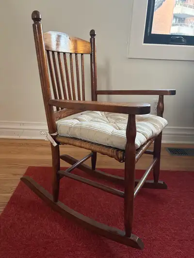 Children’s Wooden Rocking Chair – Solid Wood – Lovely Condition, View more