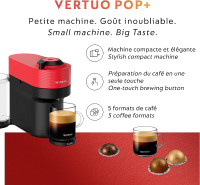 Nespresso Vertuo Pop+ Coffee Espresso Machine By Breville
