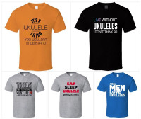 NEW Ukulele Themed T-Shirt Gifts