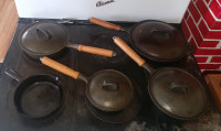 Cast    Iron Pan and  Pot Set