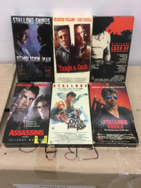 SYLVESTER STALLONE VHS TAPE COLLECTION