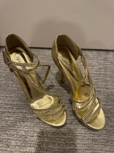 Gold High Heels, View more