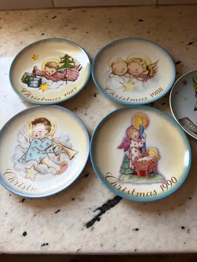 5 Christmas Hummel Plates all for $15, View more