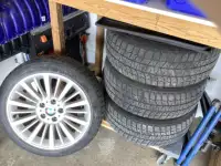 BMW factory rims with snow tires