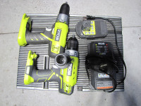 Ryobi  P214 Hammer Drill , P271 Drill  . P190 Battery , Charger