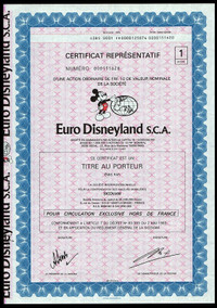 Disney: Euro Disneyland, with Mickey Mouse