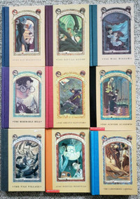 A SERIES OF UNFORTUNATE EVENTS BOOK SERIES 1-9 HARD & SOFT COVER