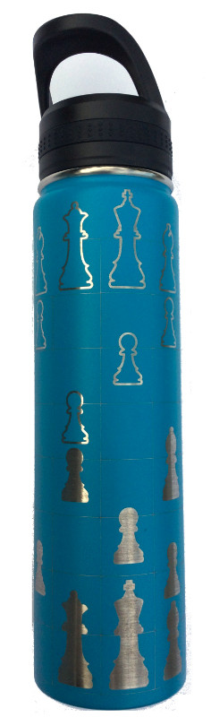 Chess  water   bottle 24 oz. (710 ml) in Hobbies & Crafts in Mississauga / Peel Region - Image 3