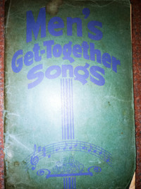 MENS GET TOGETHER SONGS  BOOK