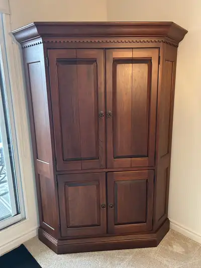 Corner Solid Cherry Cabinet, View more