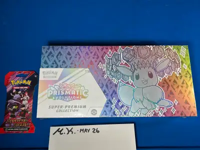 Pokemon Prismatic Evolutions SPC Minty! +Destined Rivals Booster, View more