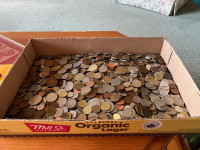Sale pending Just over 11 pounds mixed world coins 