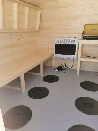 $500 · ENTIRE ICE FISHING HUT · 24 HOURS, View more