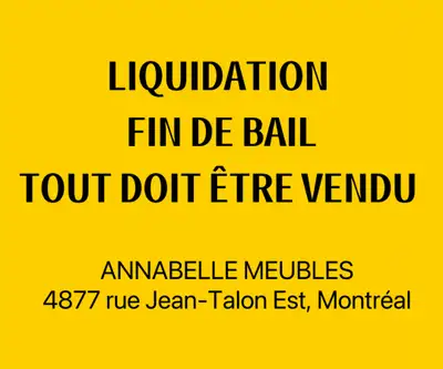 TOUT EN SOLDE!!! TOUT DOIT PARTIR!!! TOUT EST NEUF! Table de cuisine à parti de $95+; Table de Télé...