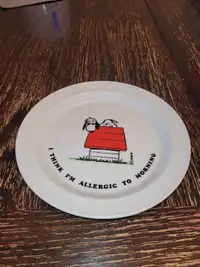 Old snoopy plate. 1958