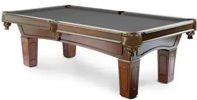 █ █ █ NEW Ascot 8 foot slate pool table with 25 year warranty, View more