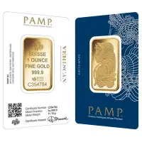 Pamp gold/or 1 oz bar .9999