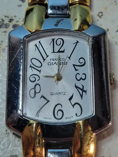 Ladies Franco Gianni two tone wrist watch. Good shape new batter, View more