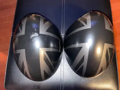 Mini Cooper R55 side mirror caps Black Union Jack flag $55.00