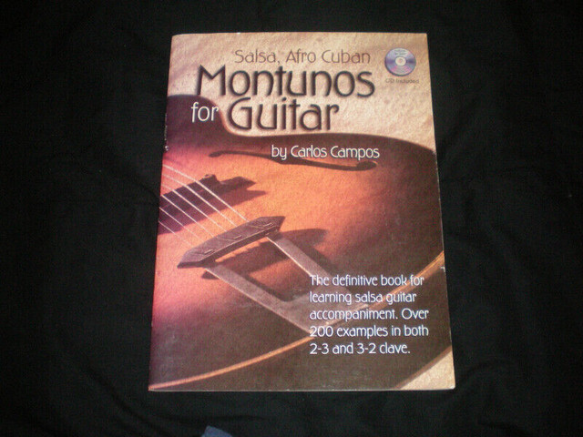 Salsa Afro Cuban Montunos for Guitar Music Tablature 200 plus Ex in Non-fiction in Edmonton