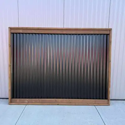 Looking to upgrade your yard or add a modern privacy wall? The Coastal corrugated metal fence panel...