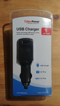 Cyberpower CPTUC01 Usb Charger AC DC Plug in original box