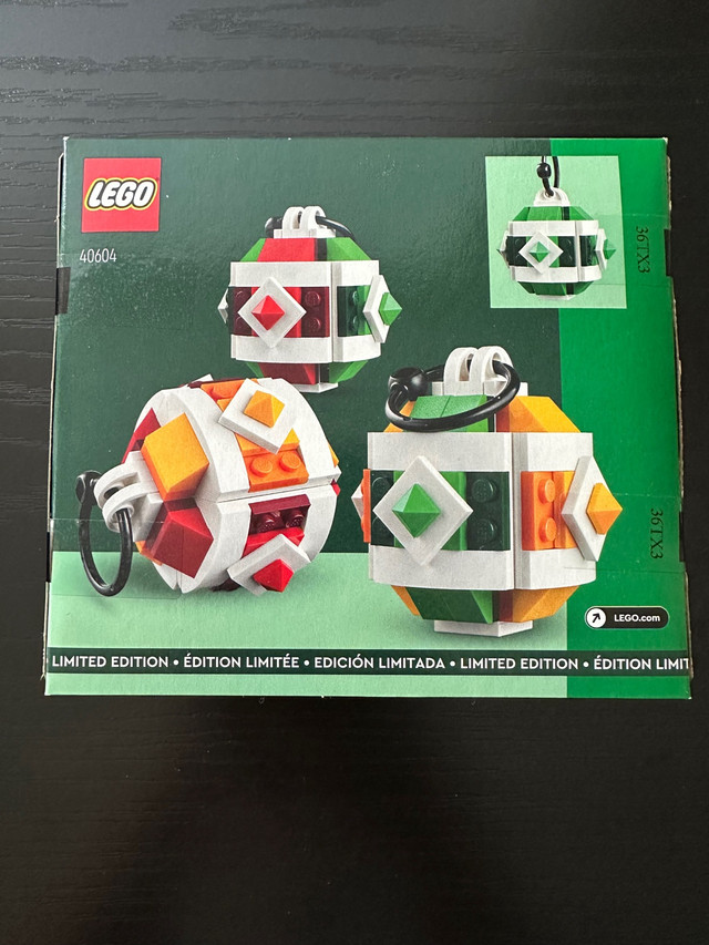 LEGO Christmas Decor Set 40604 GWP - Craft 3 Colorful Ornaments  in Toys & Games in La Ronge