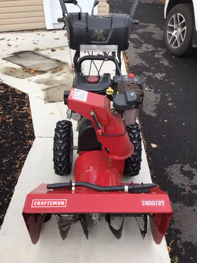 souffleuse a neige craftsman 1450/27pouces , aujourd’hui 700.00$, View more