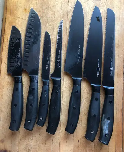 Tyler Florence titanium kitchen knife set, View more