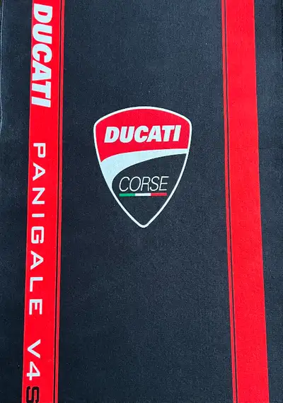 Ducati Performance V4s Display carpets mats rugs soft bike covers great for winter storage Garage ru...