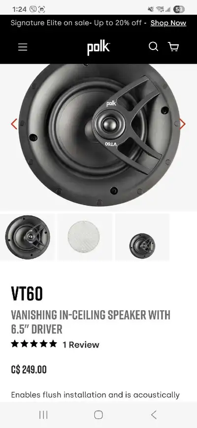 polk audio vt60, View more